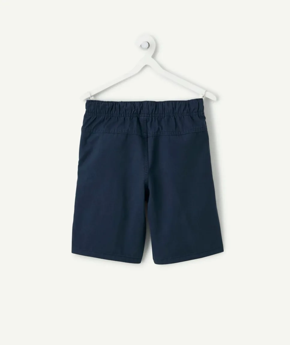 Short garçon coton bleu marine