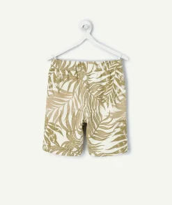 Short garçon droit imprimé tropical