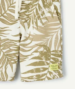 Short garçon droit imprimé tropical
