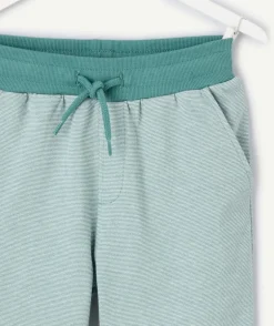 Short garçon droit vert