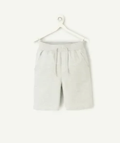 Short garçon gris chiné décontracté