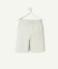 Short garçon gris chiné décontracté
