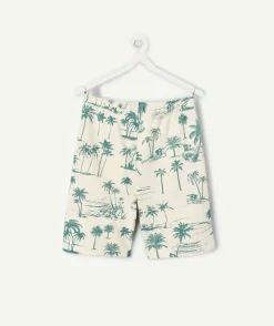 Short garçon relax imprimé palmiers