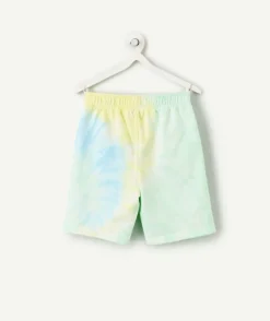 Short garçon tie-dye coton multicolore