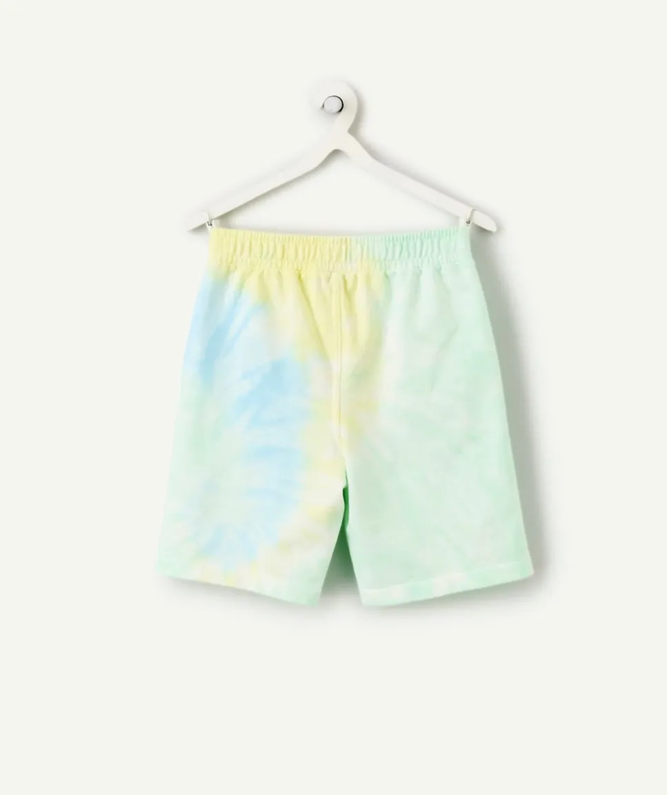Short garçon tie-dye coton multicolore