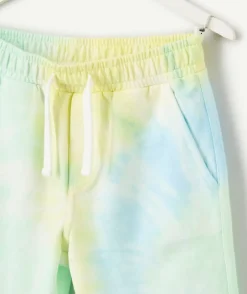 Short garçon tie-dye coton multicolore