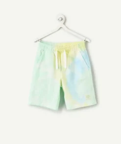 Short garçon tie-dye coton multicolore