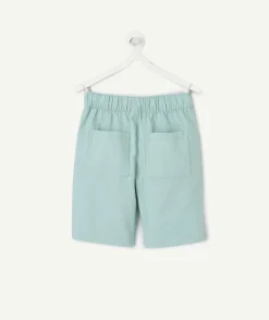 Short garçon vert menthe