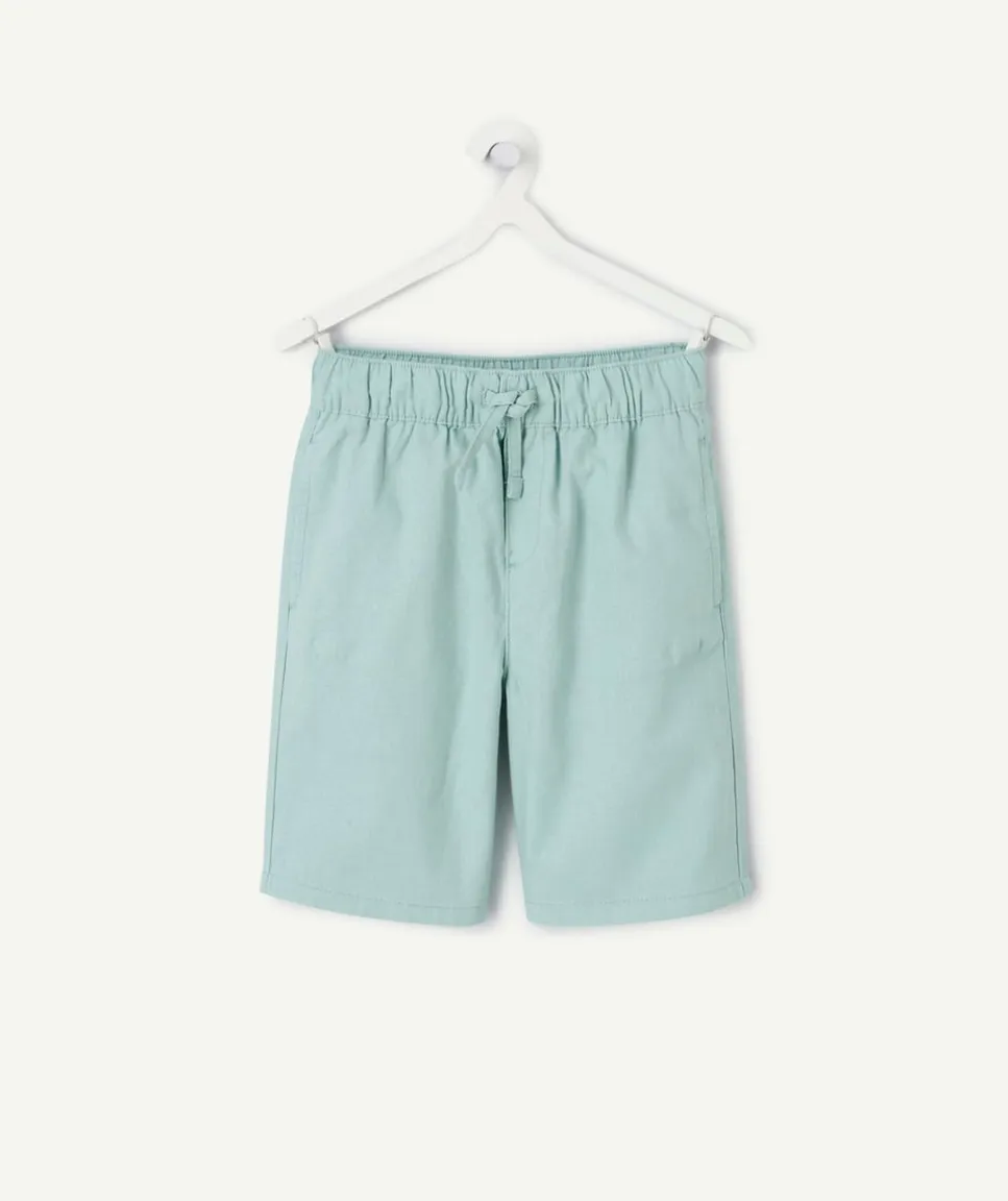 Short garçon vert menthe