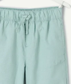 Short garçon vert menthe