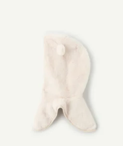 Snood bébé fille blanc à capuche