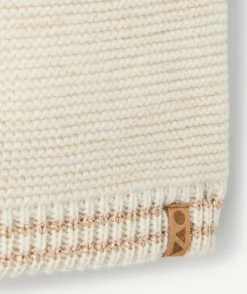 Snood bébé fille en tricot écru