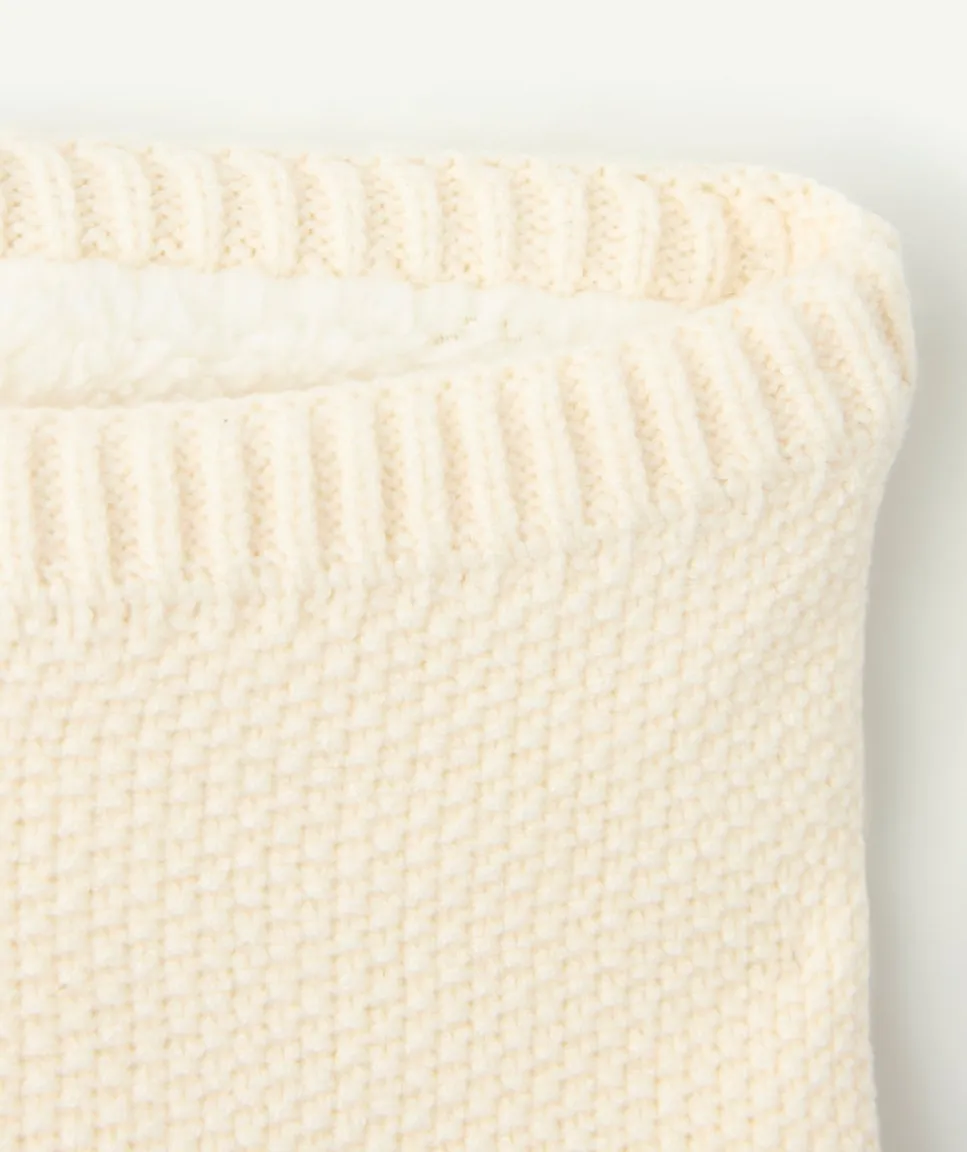 Snood bébé garçon écrue