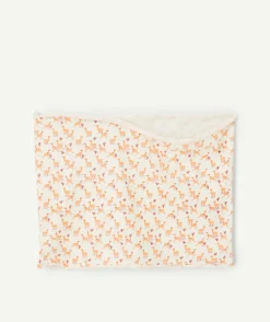 Snood bébé garçon en coton bio écru imprimé cheveaux