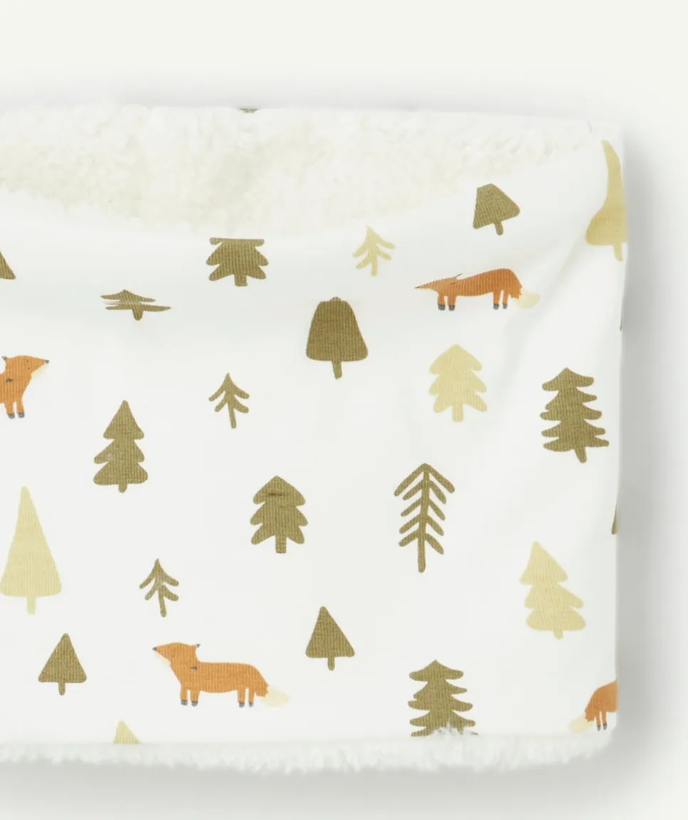 Snood bébé garçon imprimé forêt