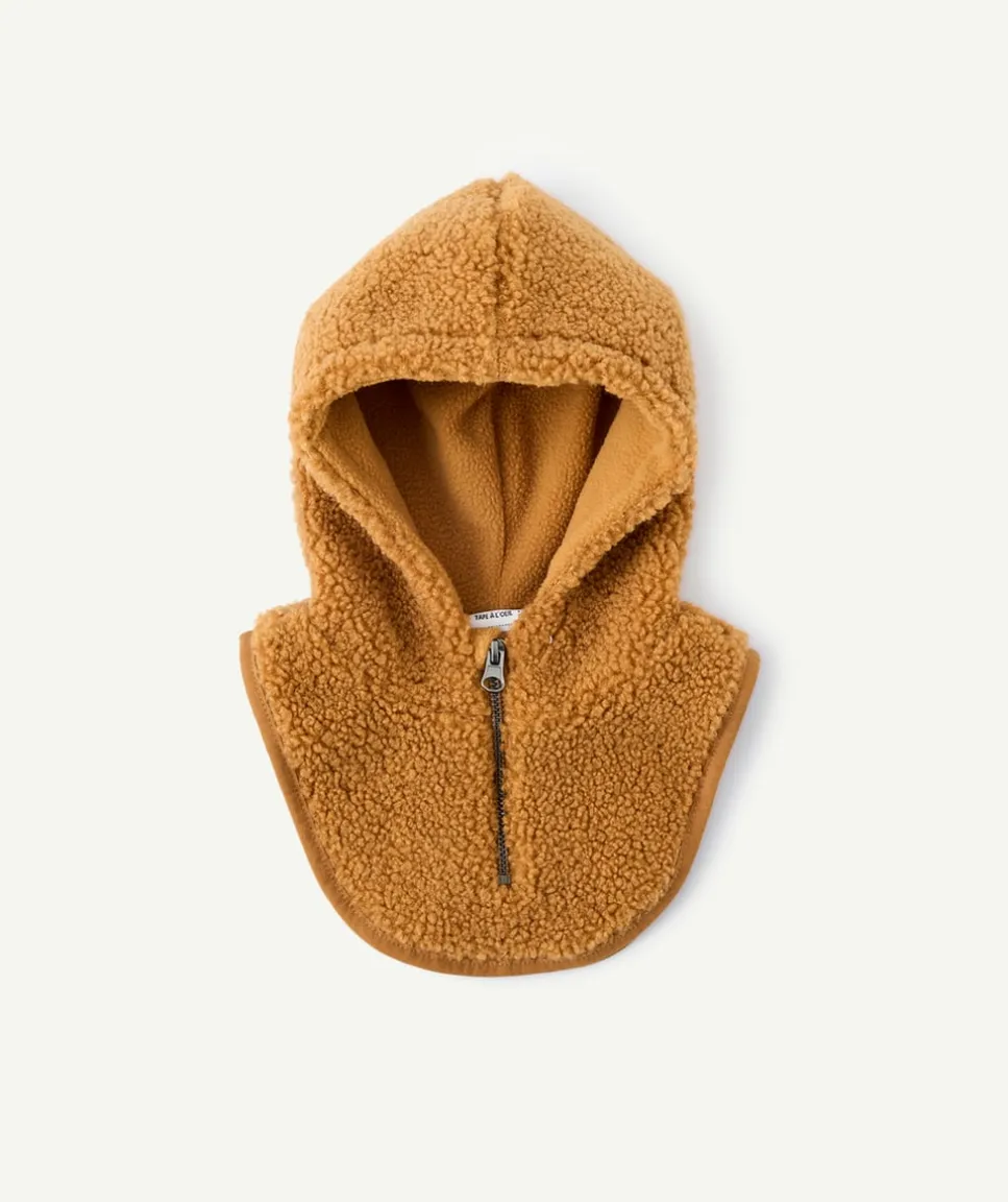 Snood bébé garçon mouton zippé marron
