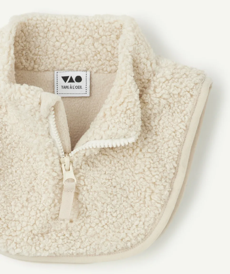 Snood bébé garçon polaire crème