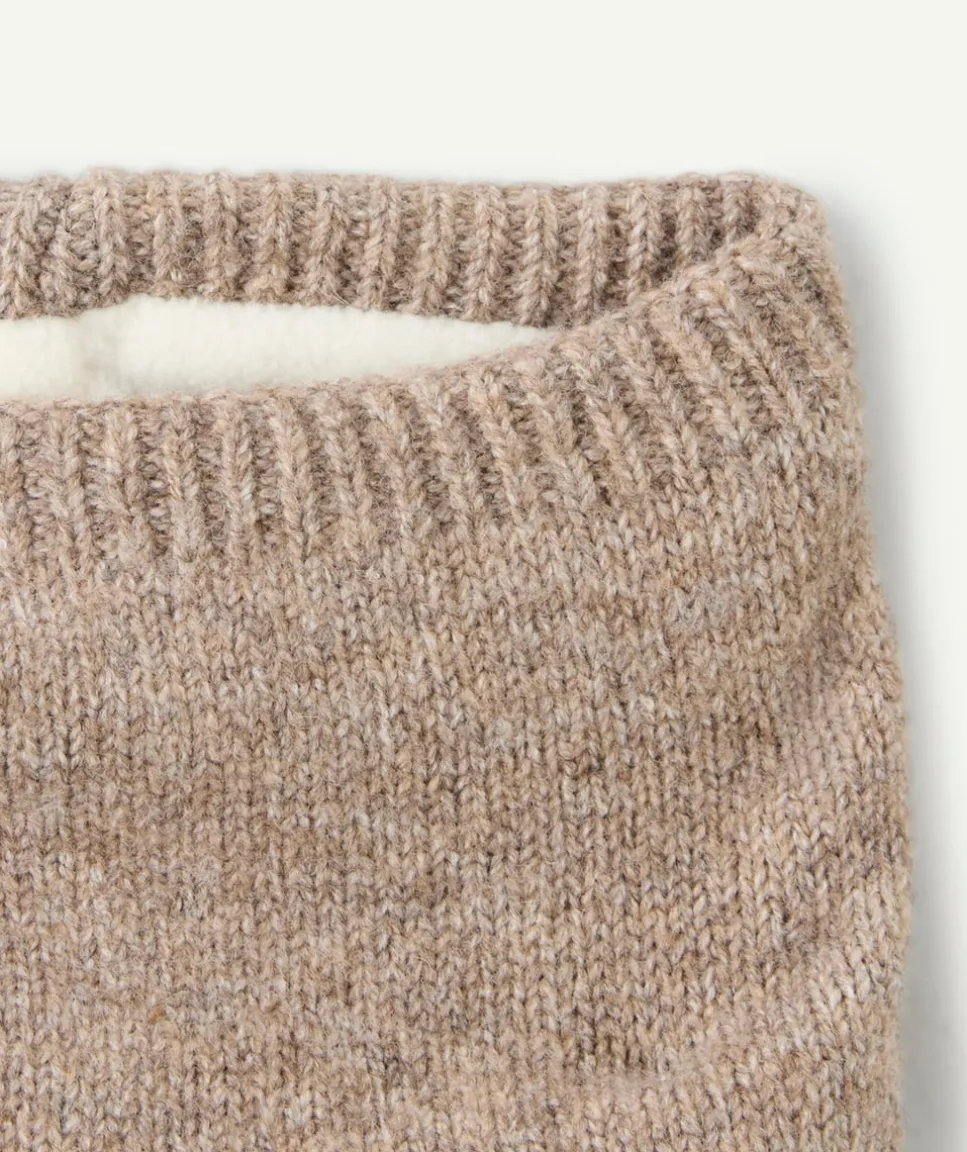 Snood bébé garçon taupe