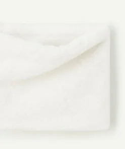 Snood fille en fausse fourrure blanc