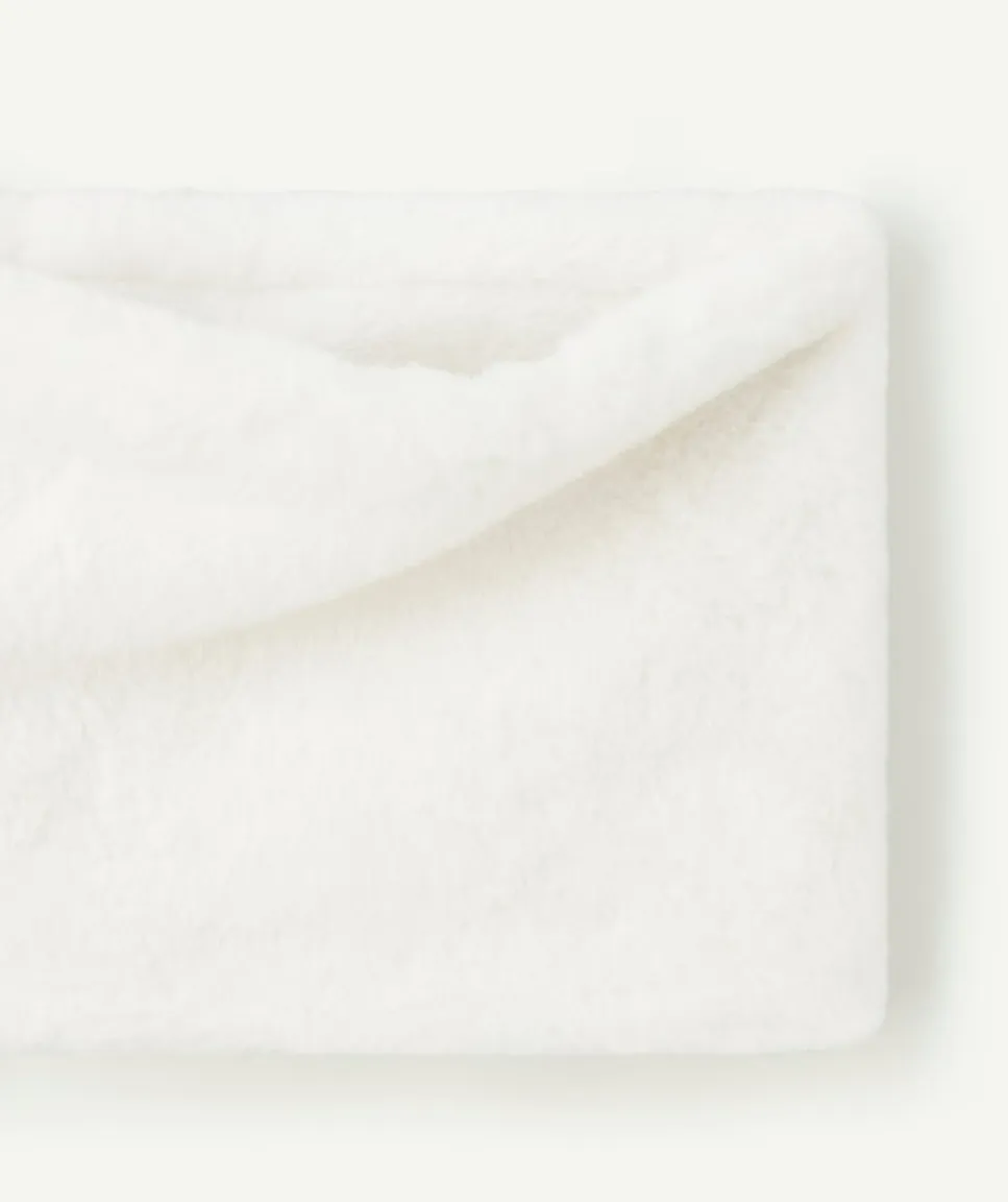 Snood fille en fausse fourrure blanc