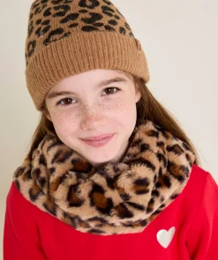 Snood fille imprimé léopard