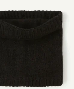 Snood fille noir en maille