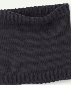 Snood garçon en fibres recyclées noires
