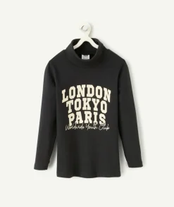 Sous-pull garçon coton bio thème capitales