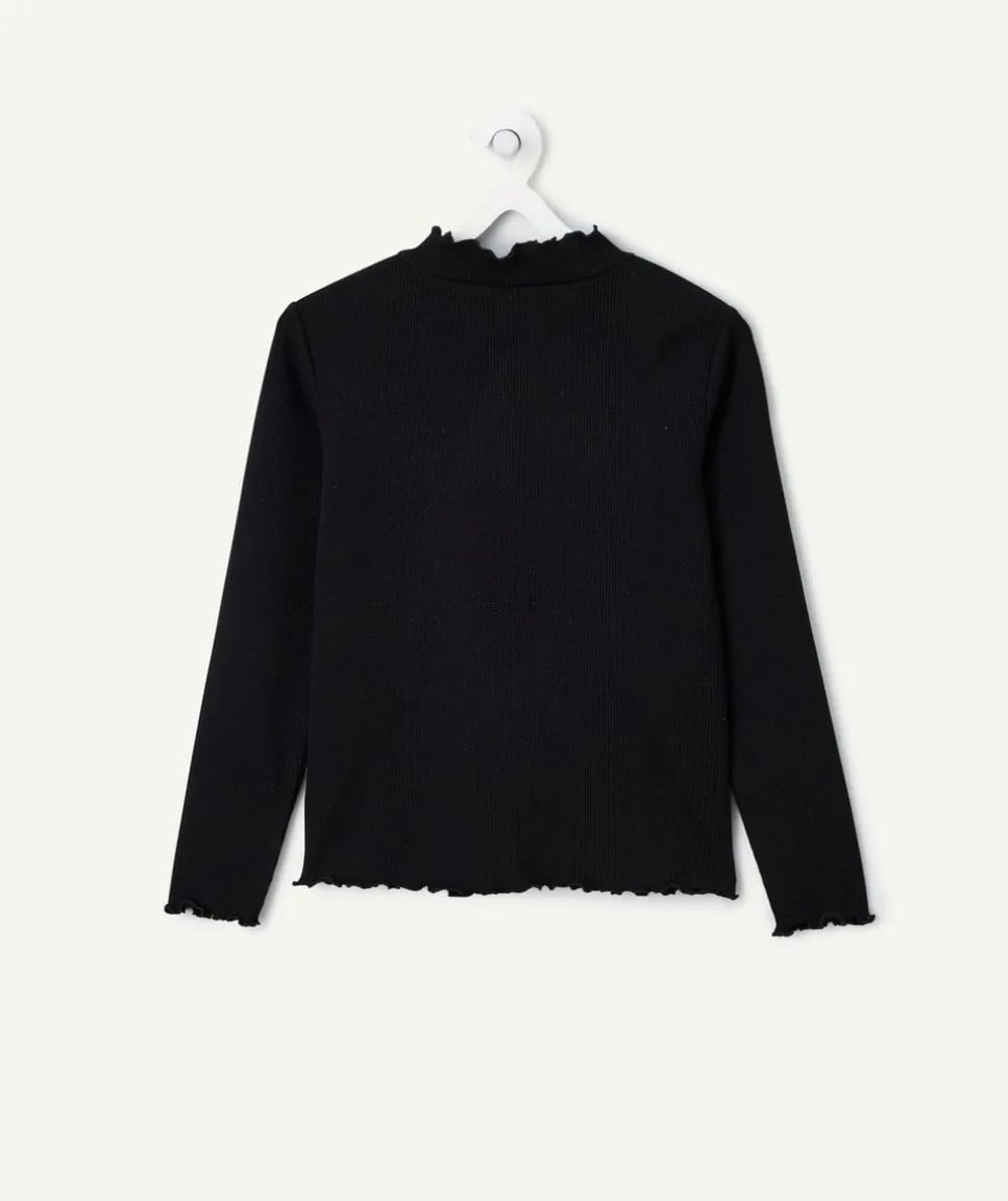 Sous-pull manches longues fille noir