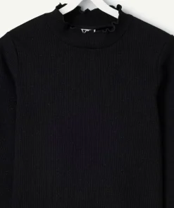 Sous-pull manches longues fille noir