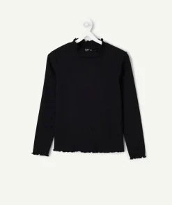 Sous-pull manches longues fille noir