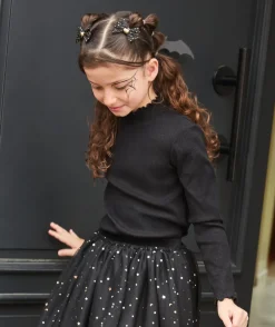 Sous-pull manches longues fille noir