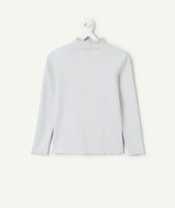 Sous-pull manches longues fille gris pailleté