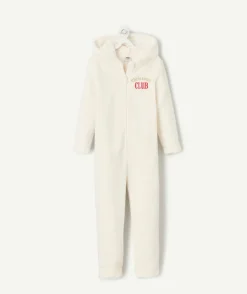 Surpyjama fille tout doux blanc petit renne