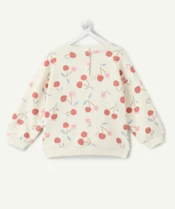 Sweat bébé fille imprimé cerises