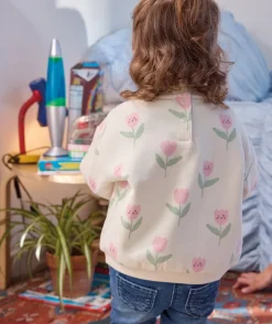 Sweat bébé fille imprimé fleurs