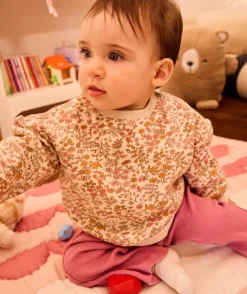 Sweat bébé fille imprimé floral