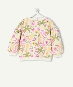 Sweat bébé fille imprimé floral