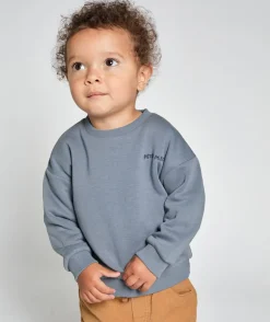 Sweat bébé garçon gris imprimé message