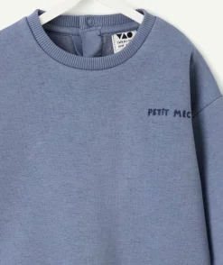 Sweat bébé garçon gris imprimé message