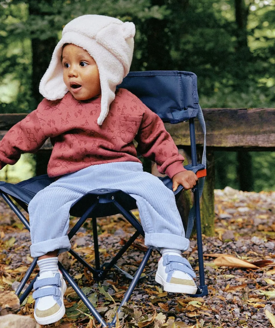 Sweat bébé garçon imprimé fantaisie bordeaux