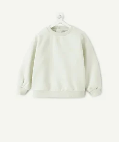 Sweat bébé garçon vert imprimé message