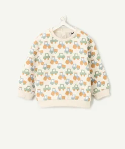 Sweat bébé imprimé camions