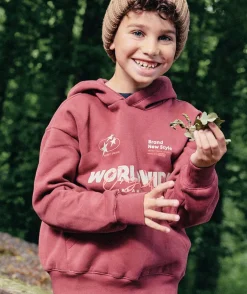 Sweat à capuche garçon imprimé streetwear