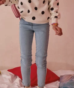 Sweat fille blanc à pois