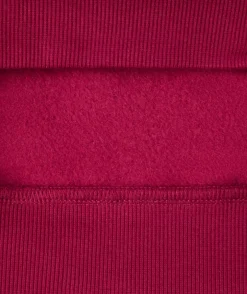 Sweat fille molleton bordeaux message brodé