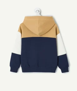 Sweat garçon droit colorblock