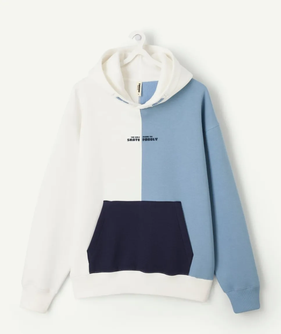 Sweat garçon droit colorblock