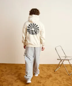Sweat garçon droit écru imprimé