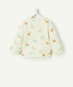 Sweat garçon naissance imprimé animaux
